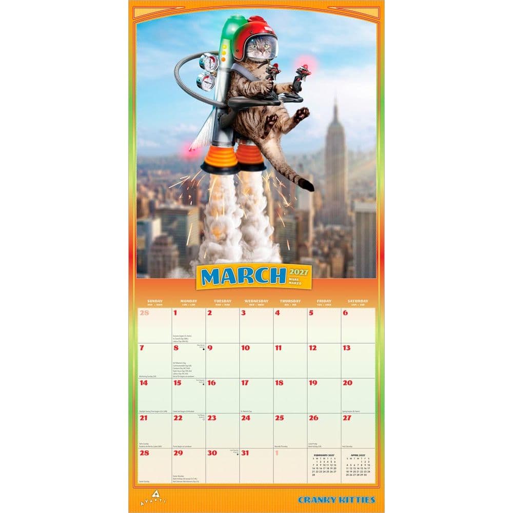 Avanti Cranky Kitties 2027 Wall Calendar Second Alternate Image