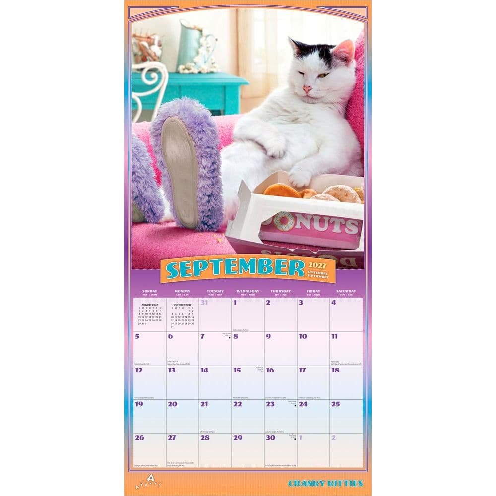 Avanti Cranky Kitties 2027 Wall Calendar Third Alternate Image
