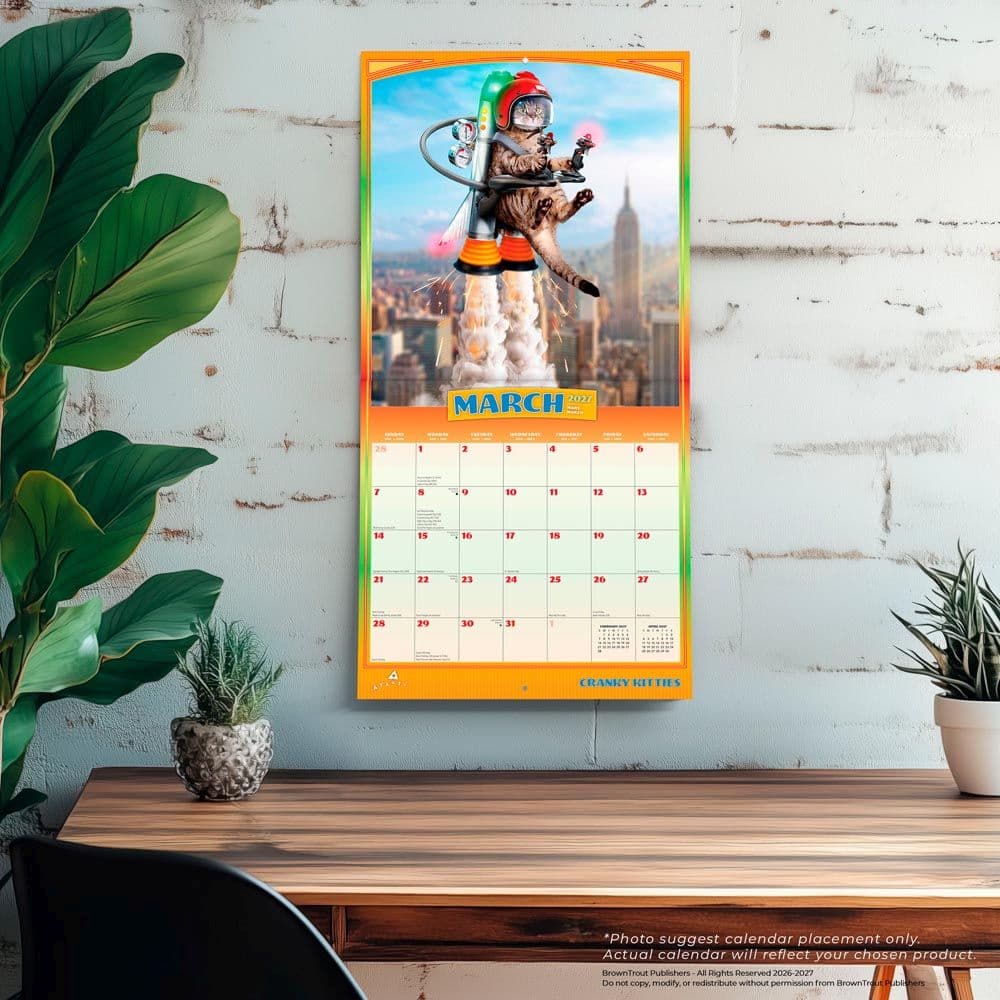Avanti Cranky Kitties 2027 Wall Calendar Fourth Alternate Image