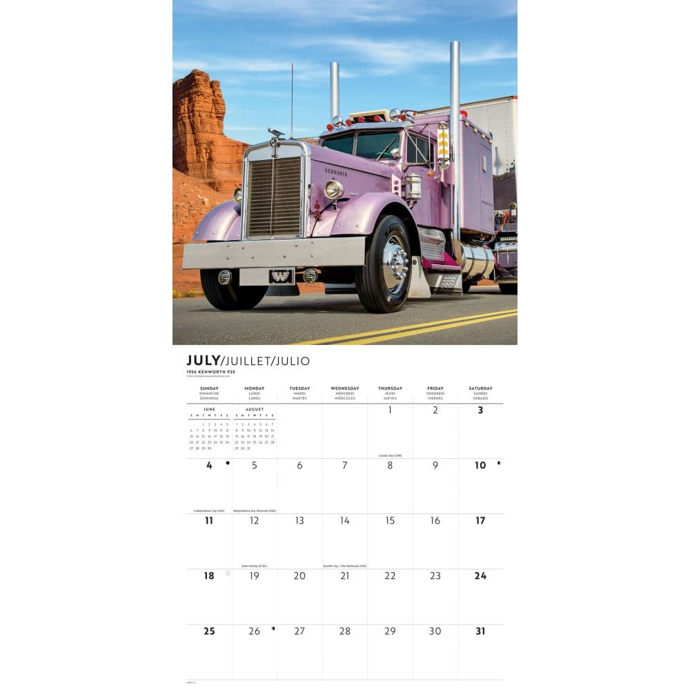 Trucks 2027 Wall Calendar Third Alternate Image
