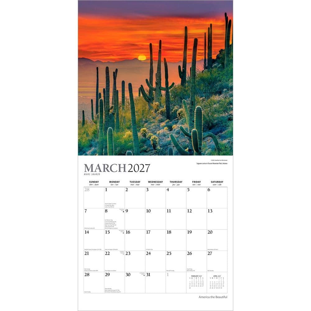 America the Beautiful 2027 Wall Calendar Second Alternate Image