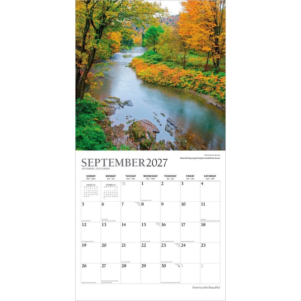 America the Beautiful 2027 Wall Calendar Third Alternate Image