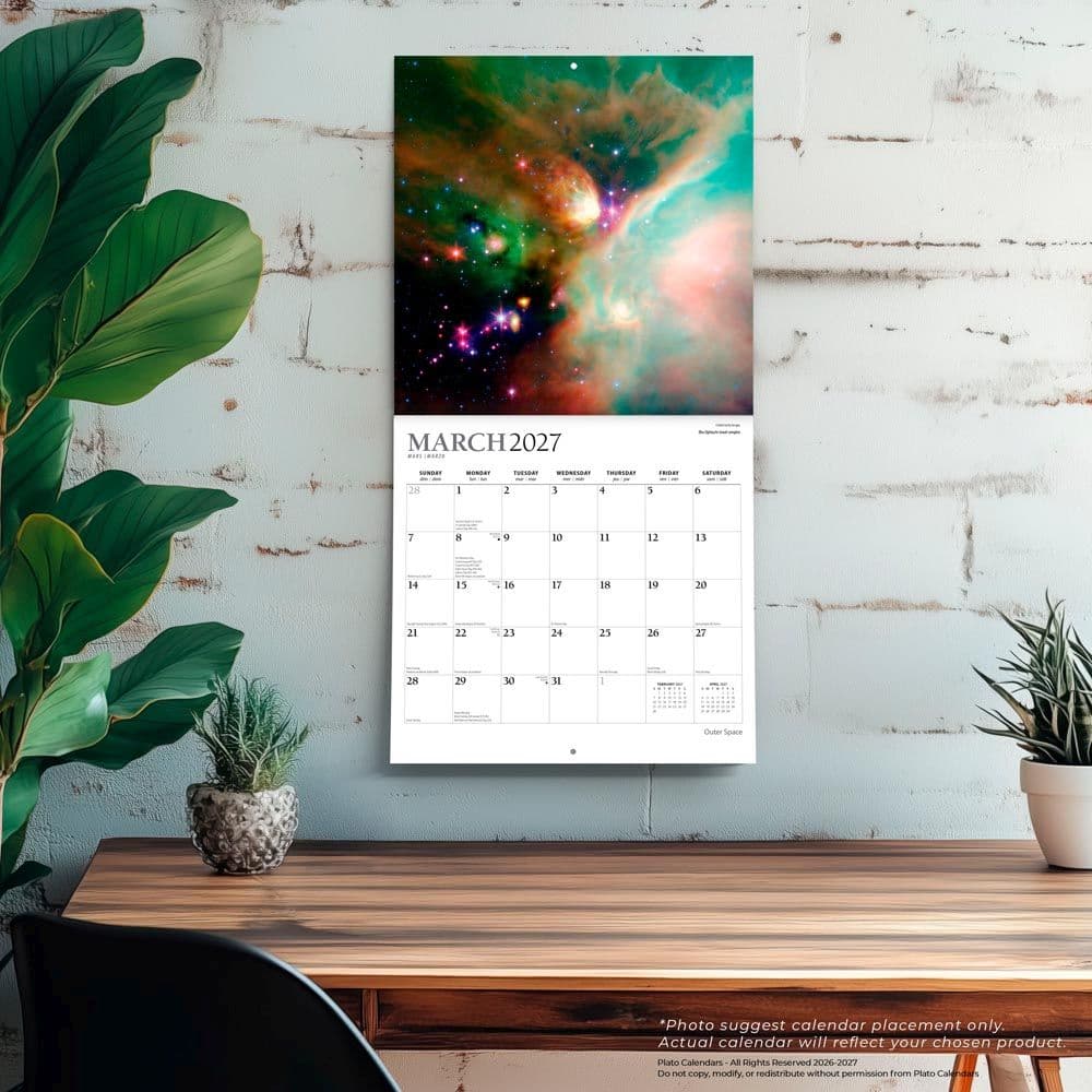 Outer Space Plato 2027 Wall Calendar Fourth Alternate Image
