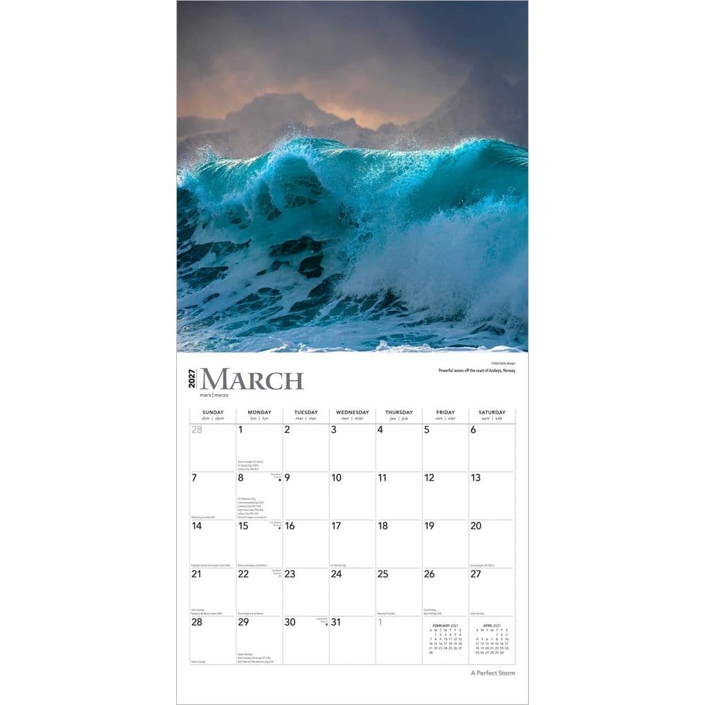 Perfect Storm 2027 Wall Calendar Second Alternate Image