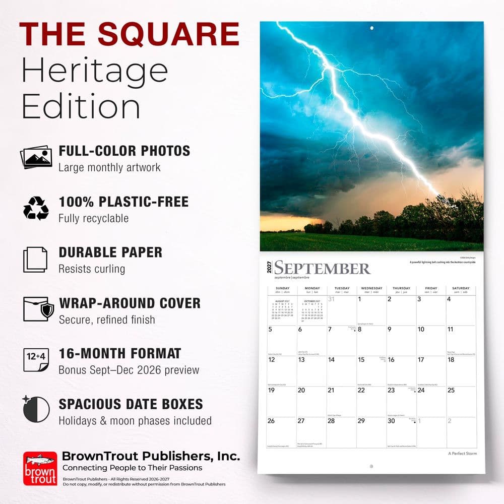 Perfect Storm 2027 Wall Calendar Fifth Alternate Image