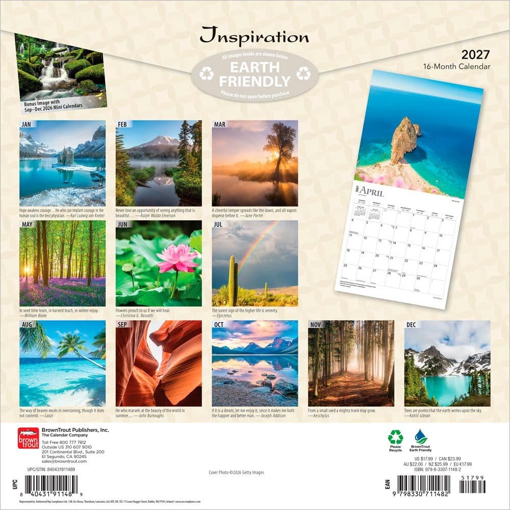 Inspiration 2027 Wall Calendar First Alternate Image