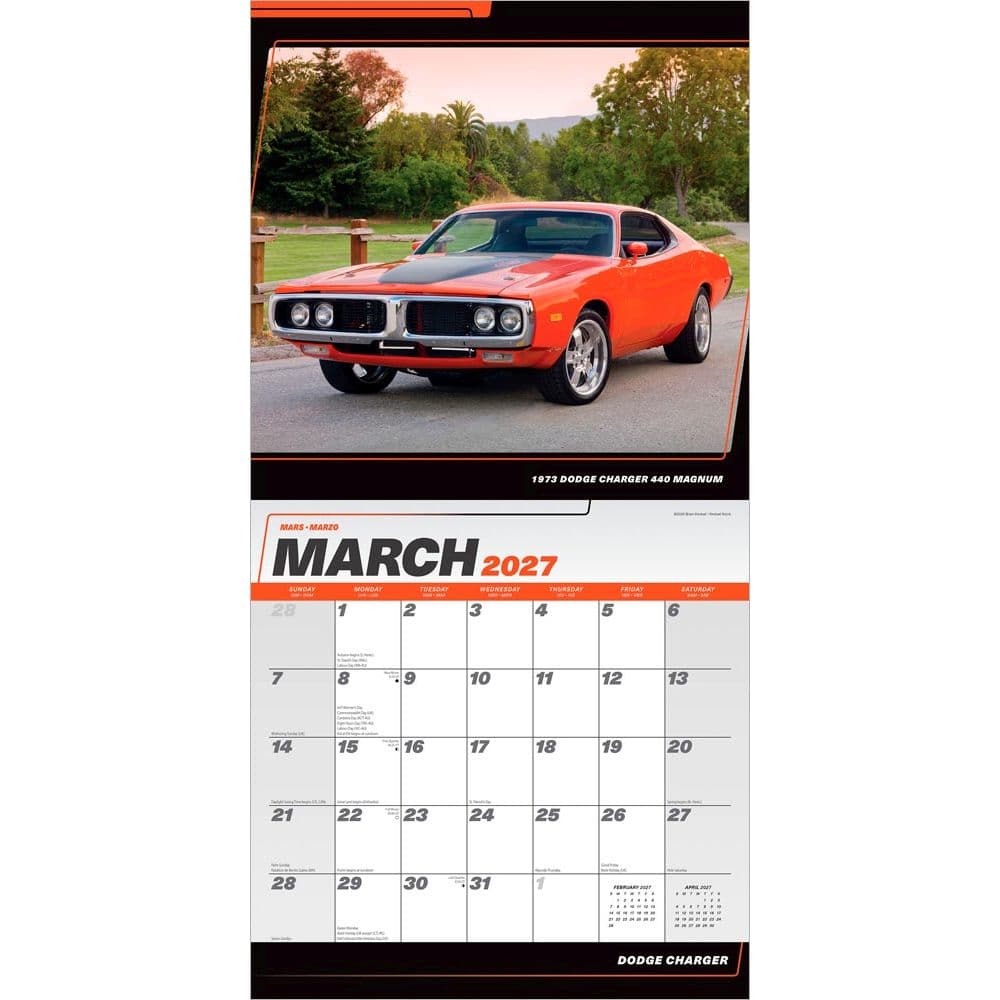 Dodge 2027 Wall Calendar Second Alternate Image