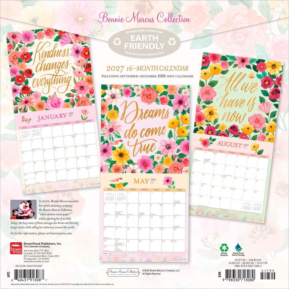 Live your Happiest Marcus  2027 Wall Calendar First Alternate Image