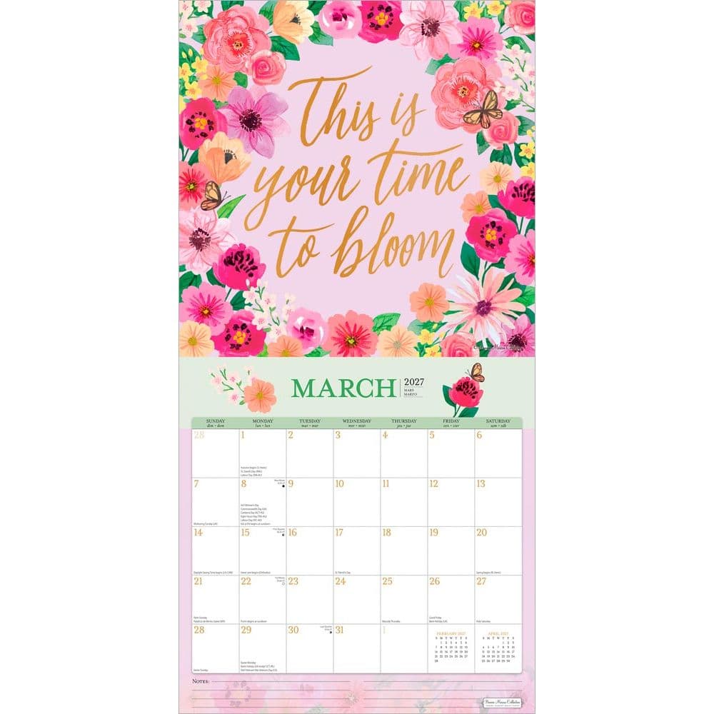 Live your Happiest Marcus  2027 Wall Calendar Second Alternate Image