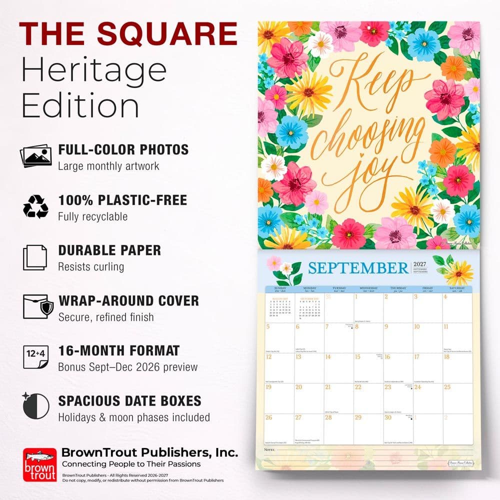 Live your Happiest Marcus  2027 Wall Calendar Fifth Alternate Image