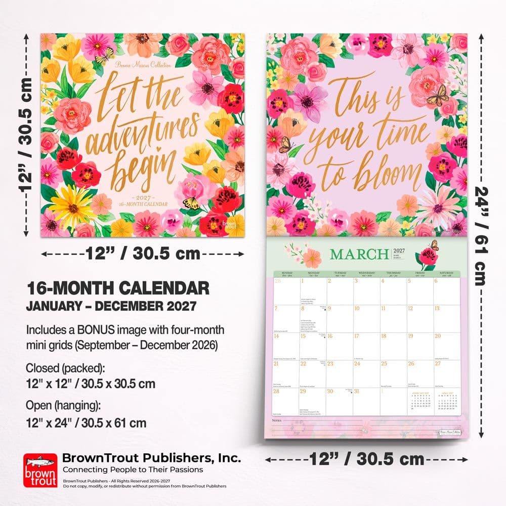 Live your Happiest Marcus  2027 Wall Calendar Sixth Alternate Image