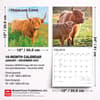 image Highland Cows 2027 Wall Calendar Sixth Alternate Image