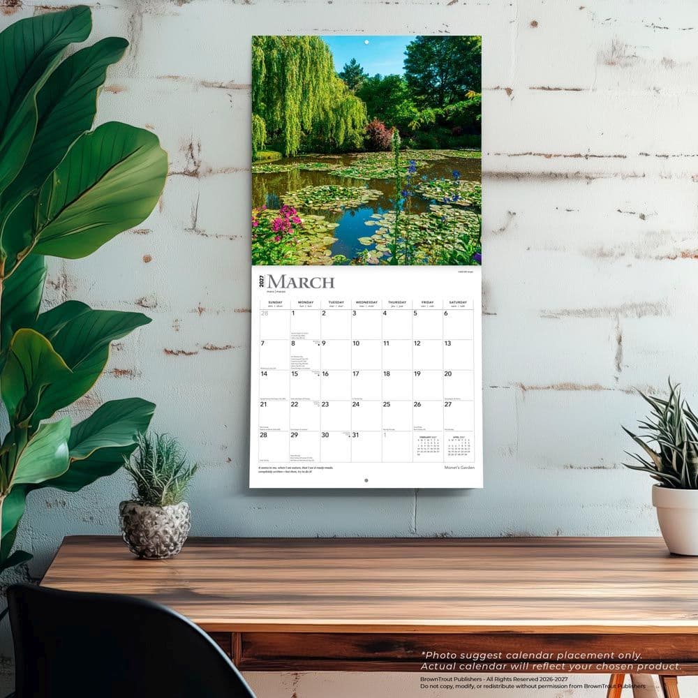 Monets Garden 2027 Wall Calendar Fourth Alternate Image