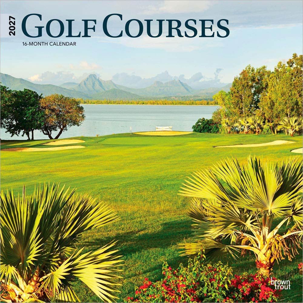 Golf Courses 2027 Wall Calendar