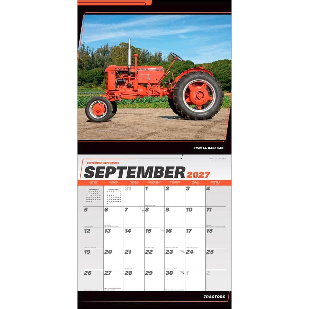 Tractors 2027 Wall Calendar Third Alternate Image