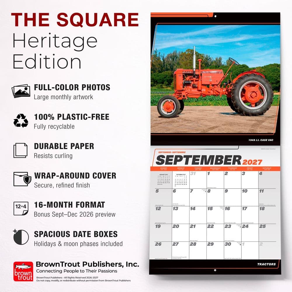 Tractors 2027 Wall Calendar Fifth Alternate Image