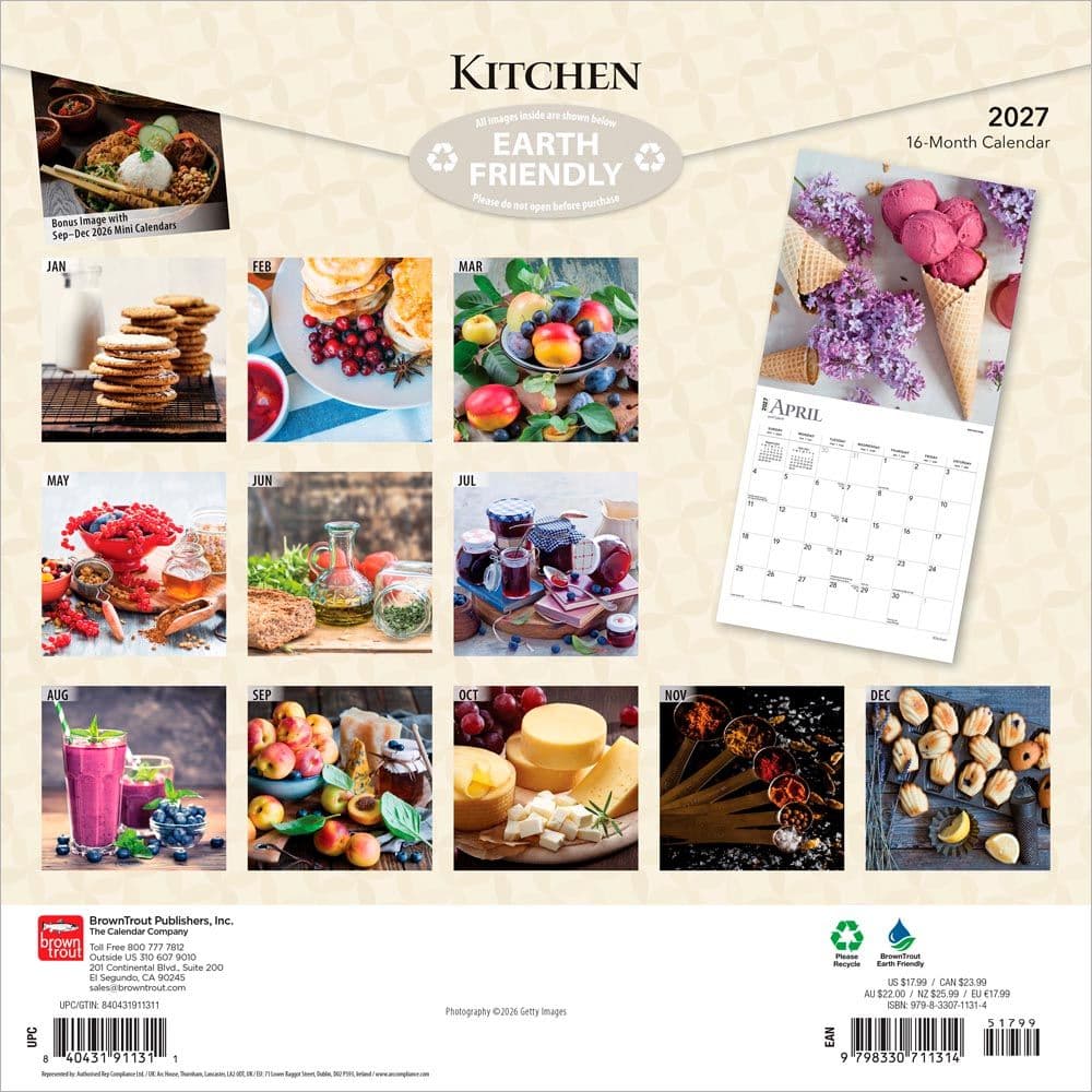 Kitchen 2027 Wall Calendar First Alternate Image