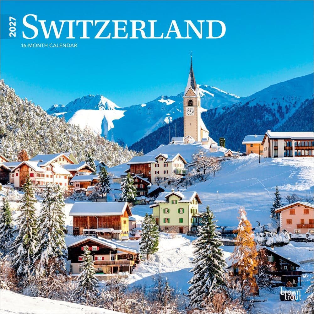 Switzerland 2027 Wall Calendar