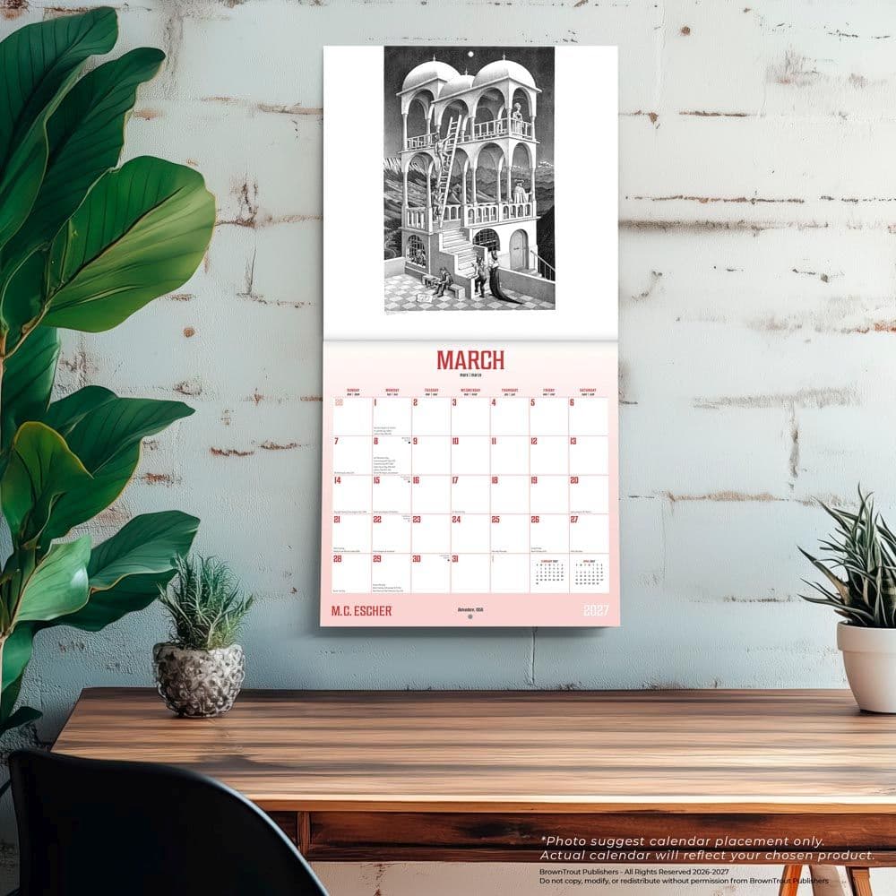 M.C. Escher 2027 Wall Calendar Fourth Alternate Image