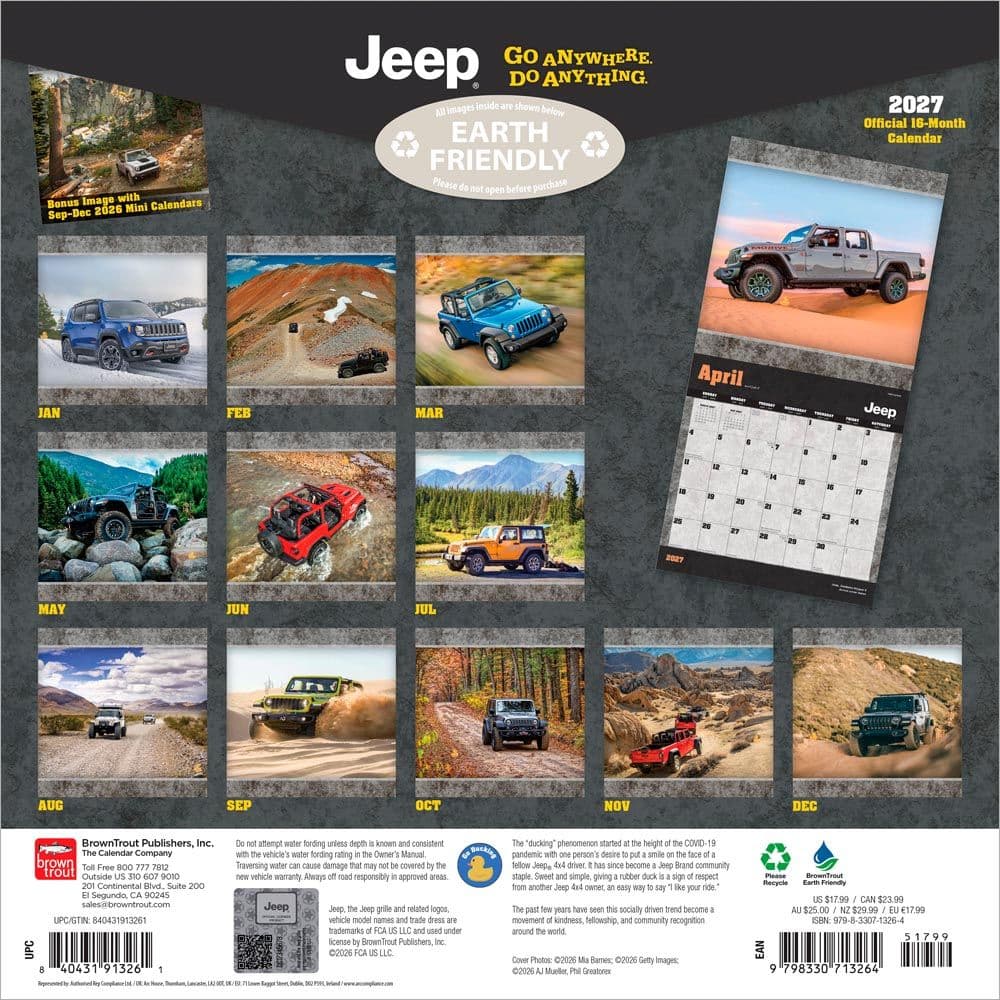 Jeep 2027 Wall Calendar First Alternate Image