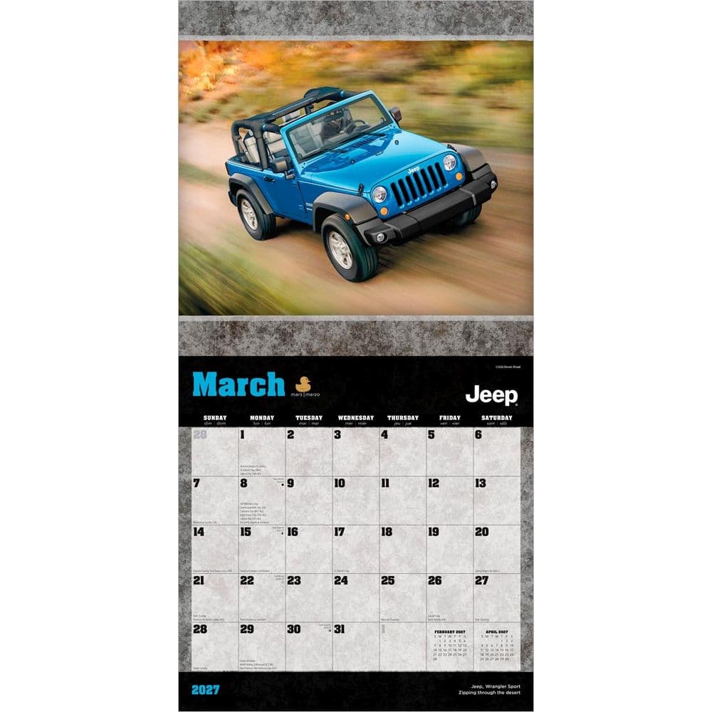 Jeep 2027 Wall Calendar Second Alternate Image