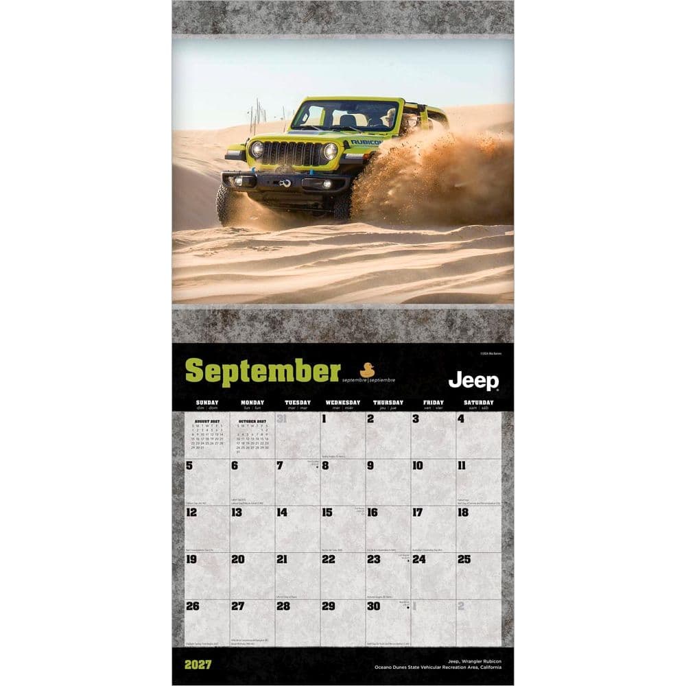 Jeep 2027 Wall Calendar Third Alternate Image