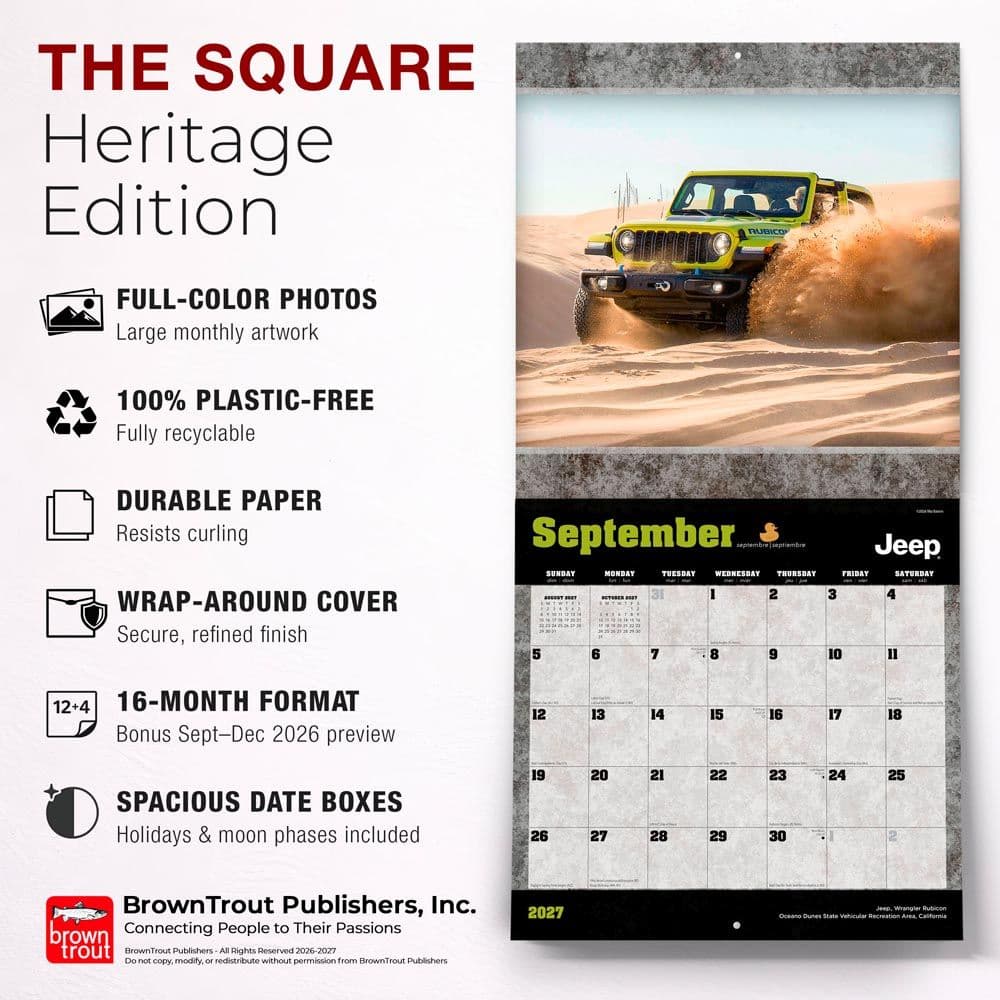 Jeep 2027 Wall Calendar Fifth Alternate Image