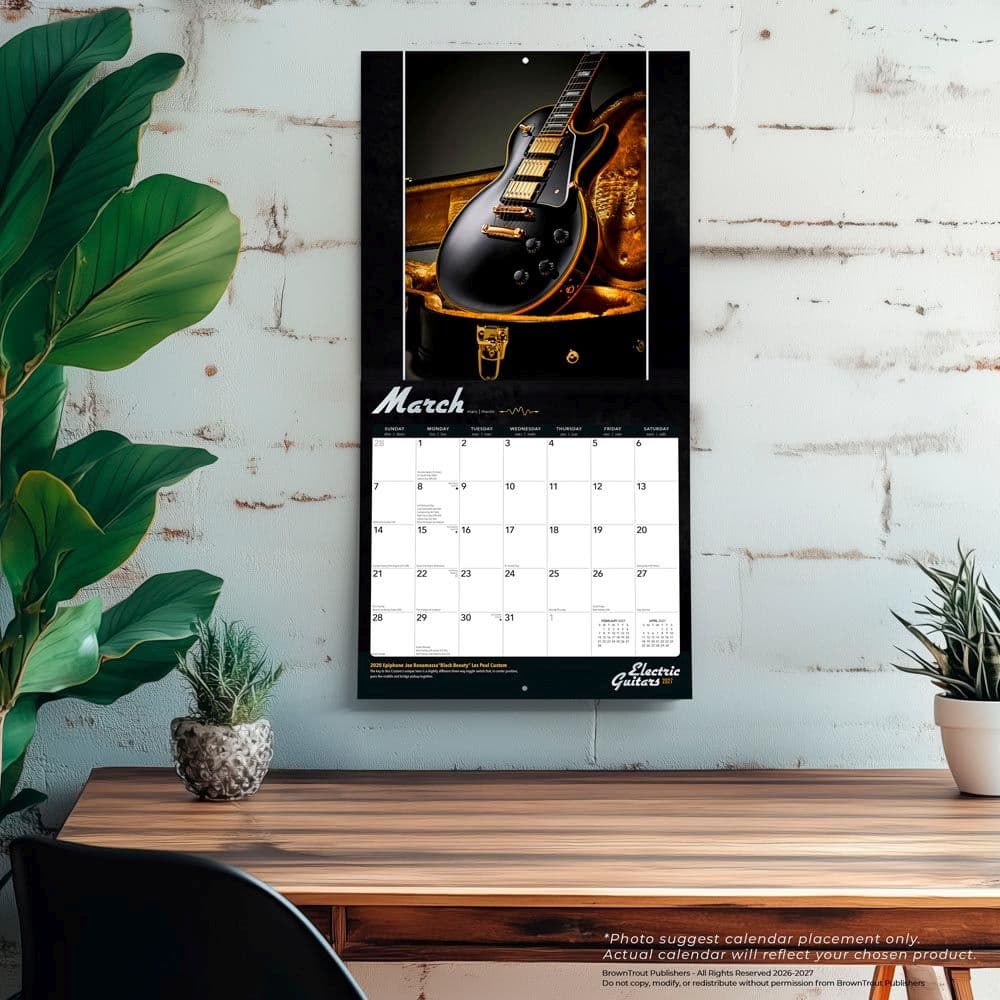 Electric Guitars 2027 Wall Calendar Fourth Alternate Image