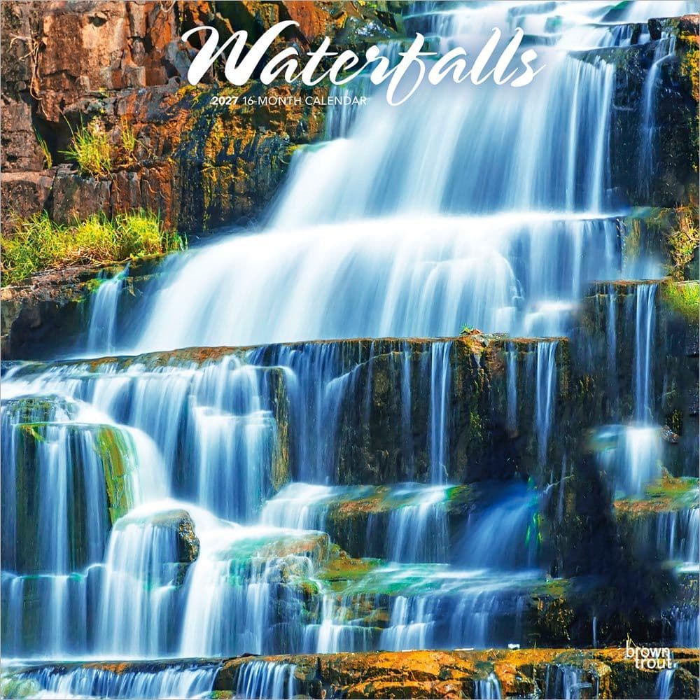 Waterfalls 2027 Wall Calendar Main Product Image