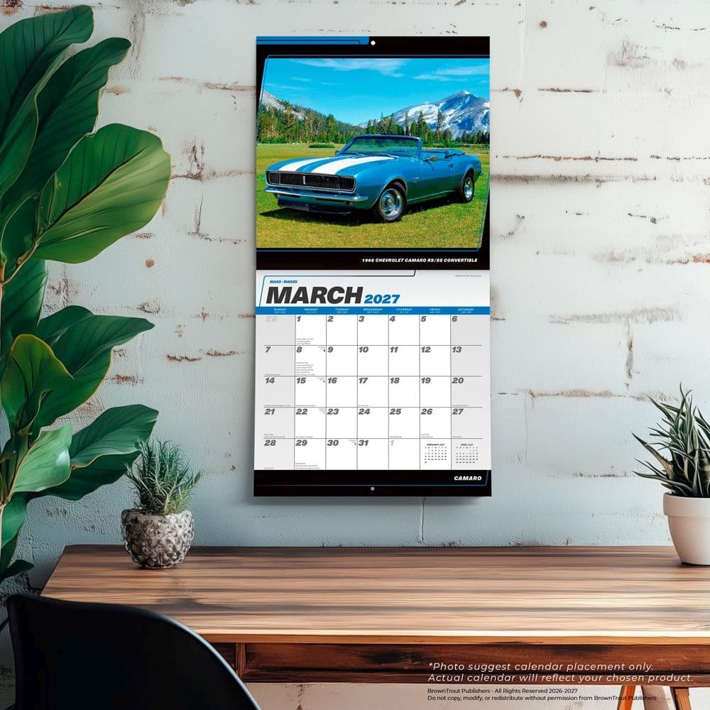 Camaro 2027 Wall Calendar Fourth Alternate Image