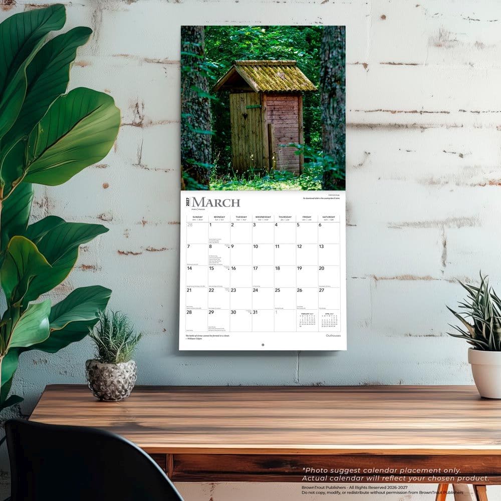 Outhouses 2027 Wall Calendar Fourth Alternate Image
