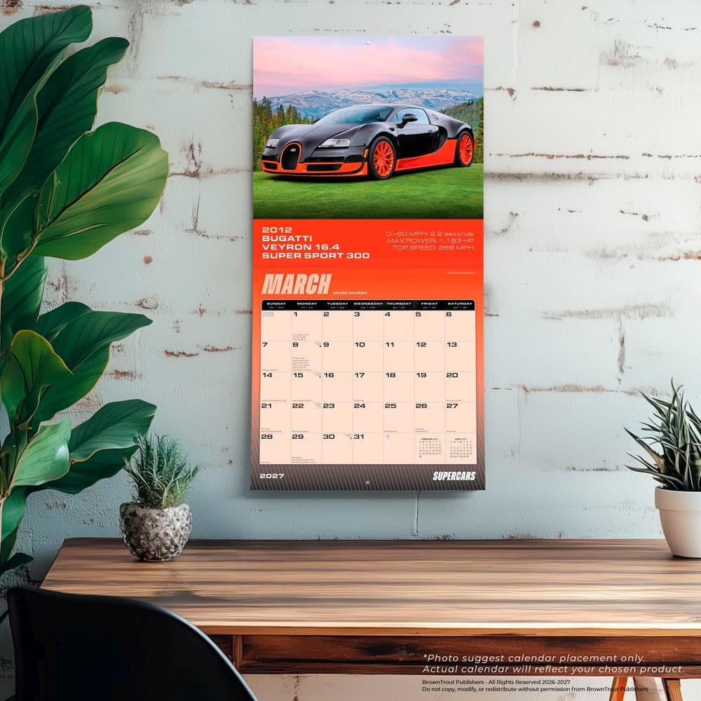Supercars Square Motor Club 2027 Wall Calendar Fourth Alternate Image