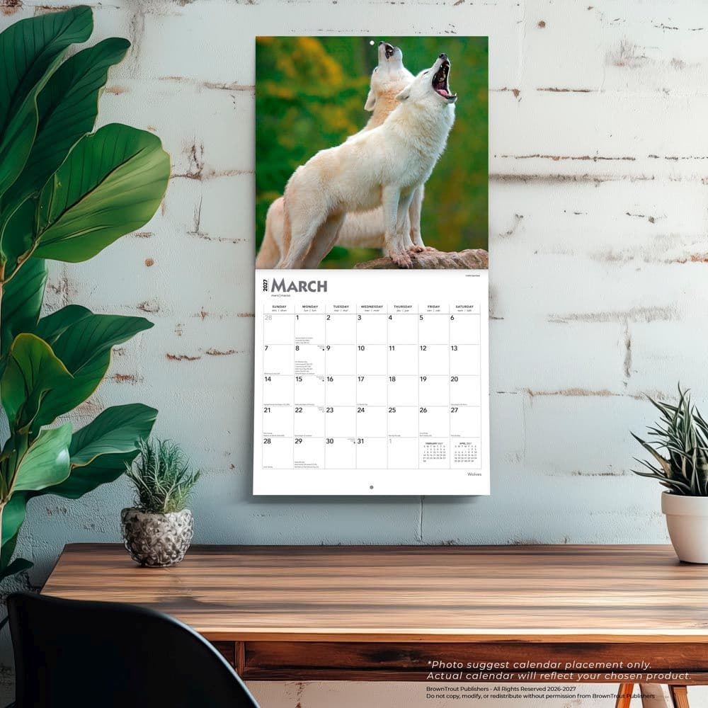 Wolves 2027  Wall Calendar Fourth Alternate Image