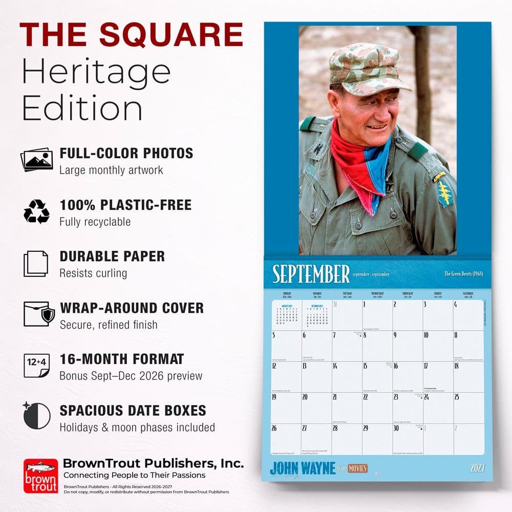 John Wayne in the Movies 2027 Wall Calendar Fifth Alternate Image