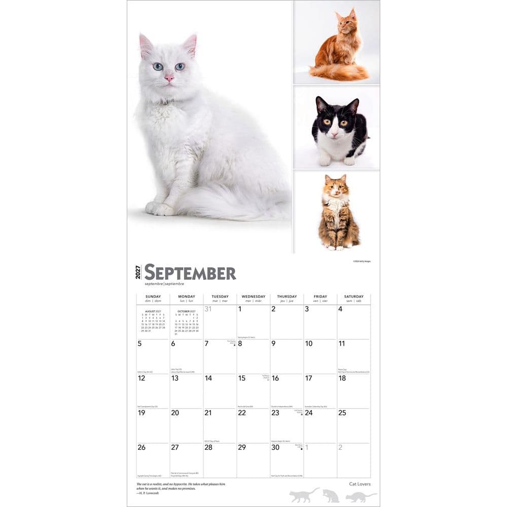 Cat Lovers  2027 Wall Calendar Third Alternate Image