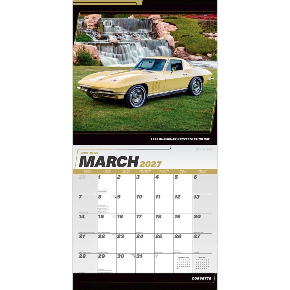 Corvette 2027 Wall Calendar Second Alternate Image
