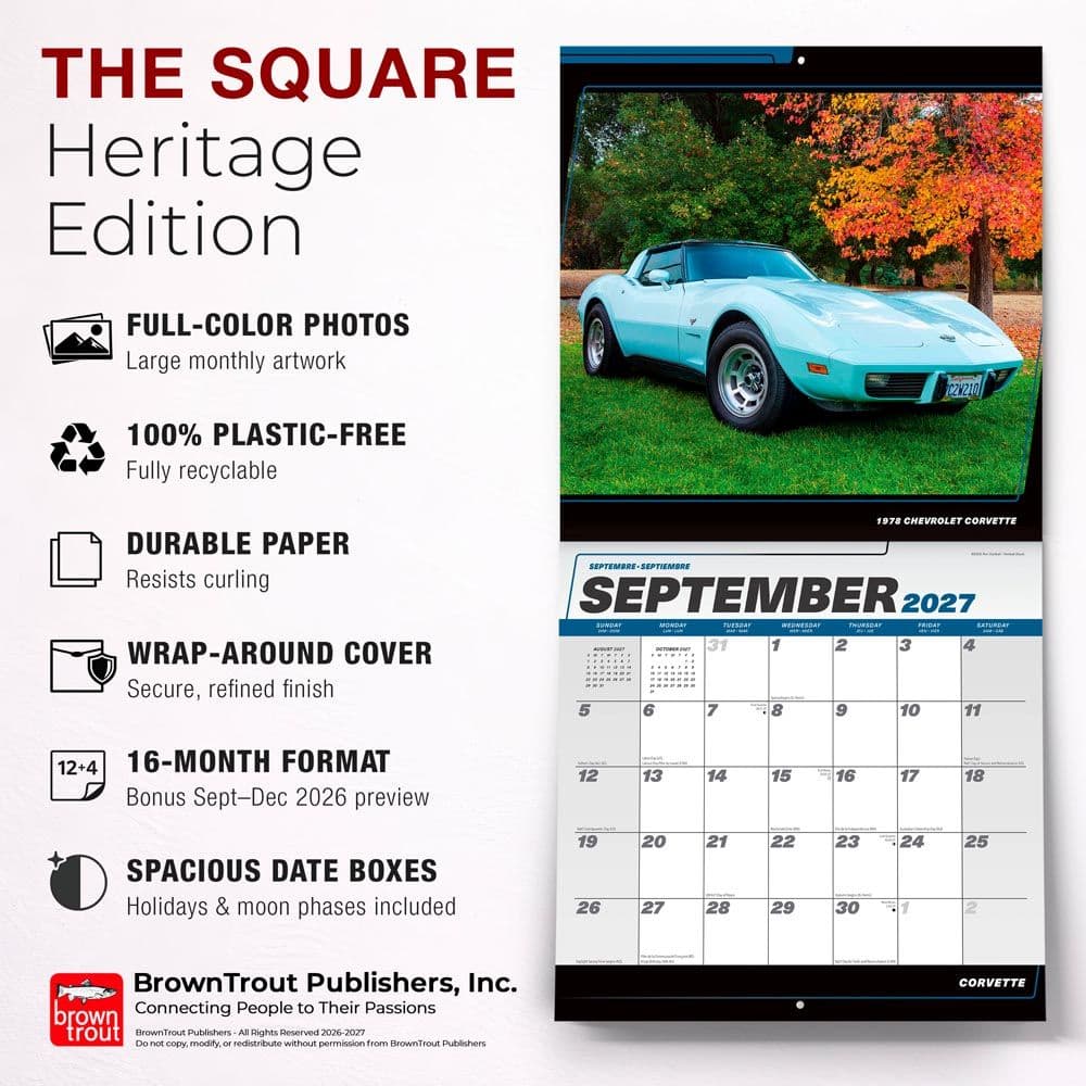 Corvette 2027 Wall Calendar Fifth Alternate Image