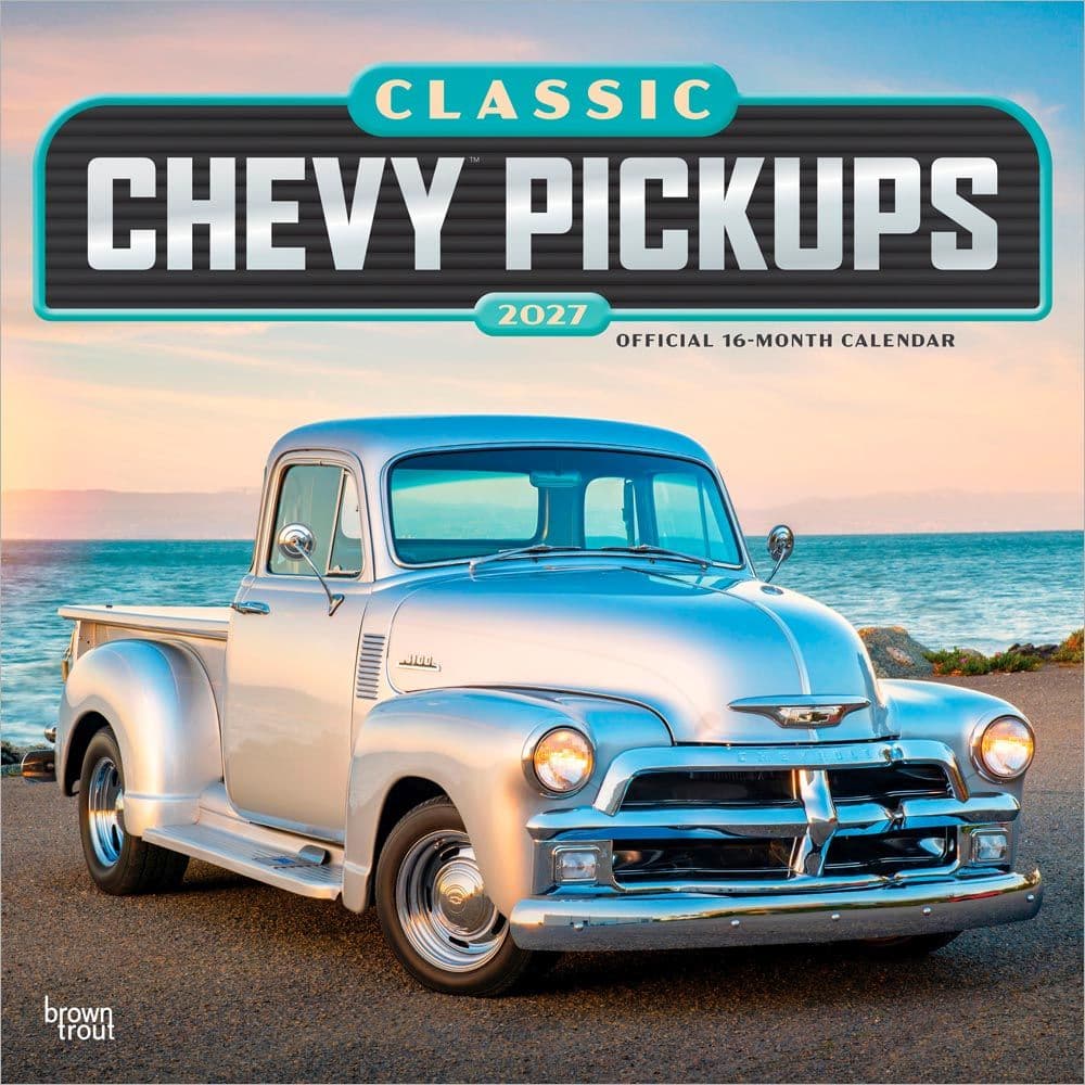 Chevy Classic Pickups 2027 Wall Calendar Main Product Image