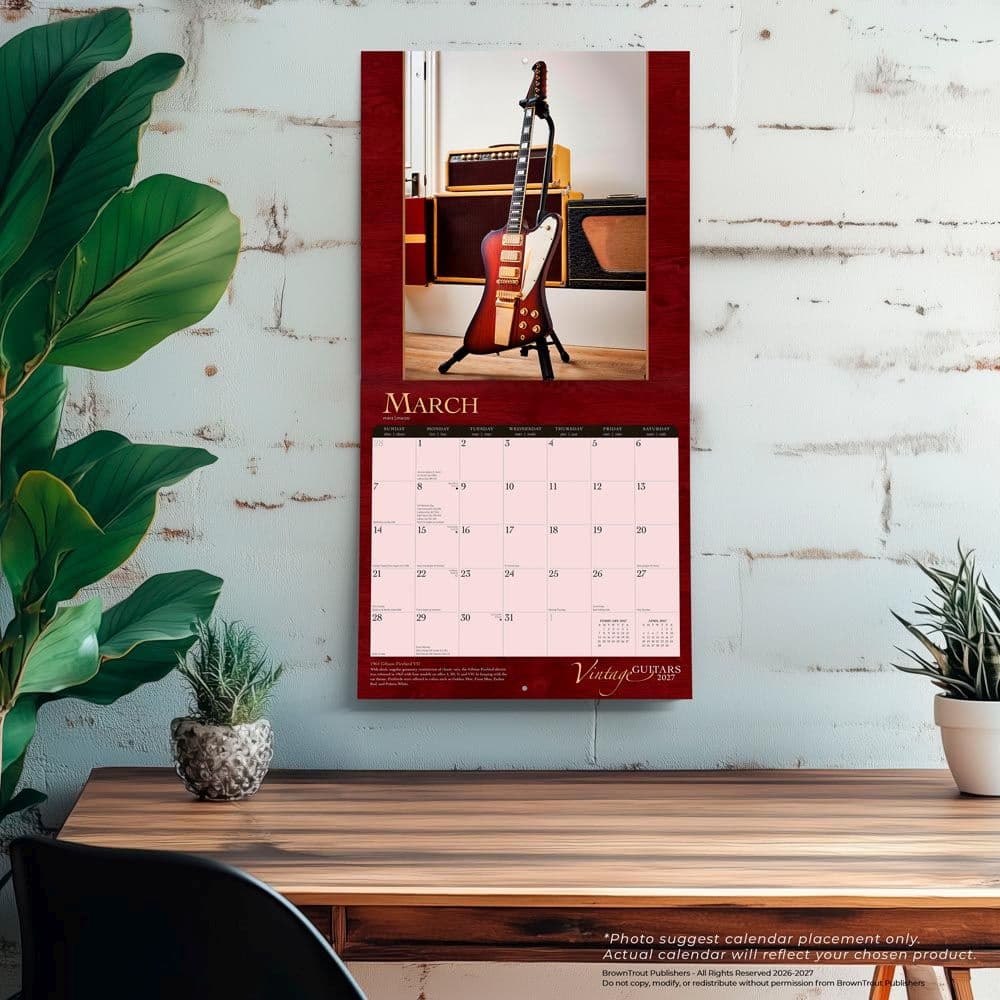 Vintage Guitars 2027 Wall Calendar Fourth Alternate Image