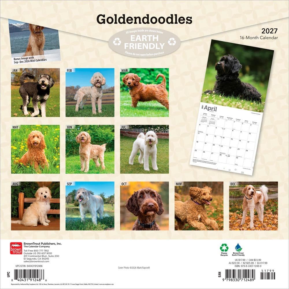 Goldendoodles 2027 Wall Calendar First Alternate Image
