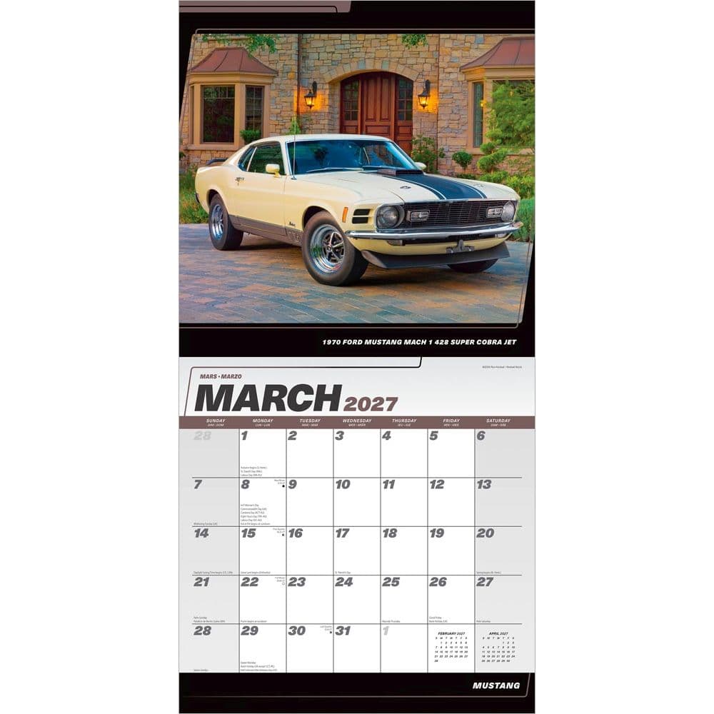 Mustang 2027 Wall Calendar Second Alternate Image