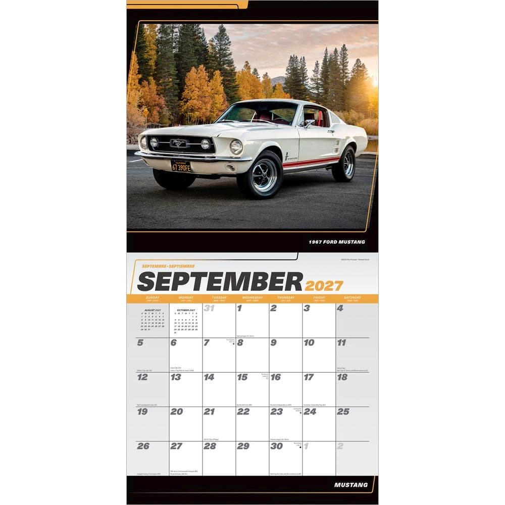 Mustang 2027 Wall Calendar Third Alternate Image