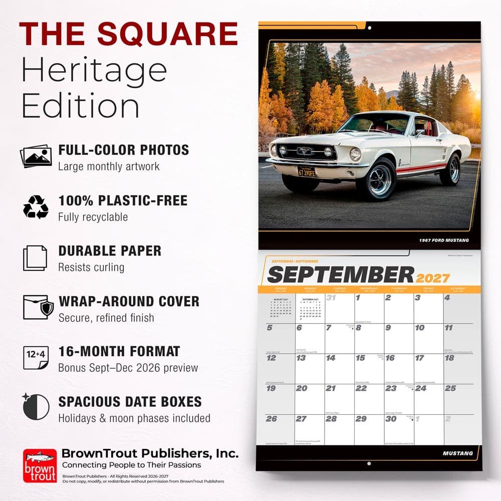 Mustang 2027 Wall Calendar Fifth Alternate Image