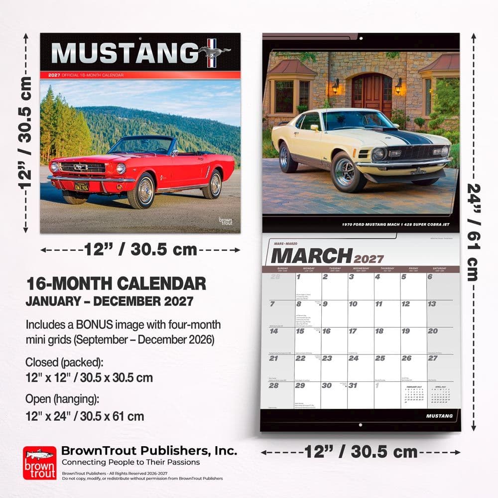 Mustang 2027 Wall Calendar Sixth Alternate Image