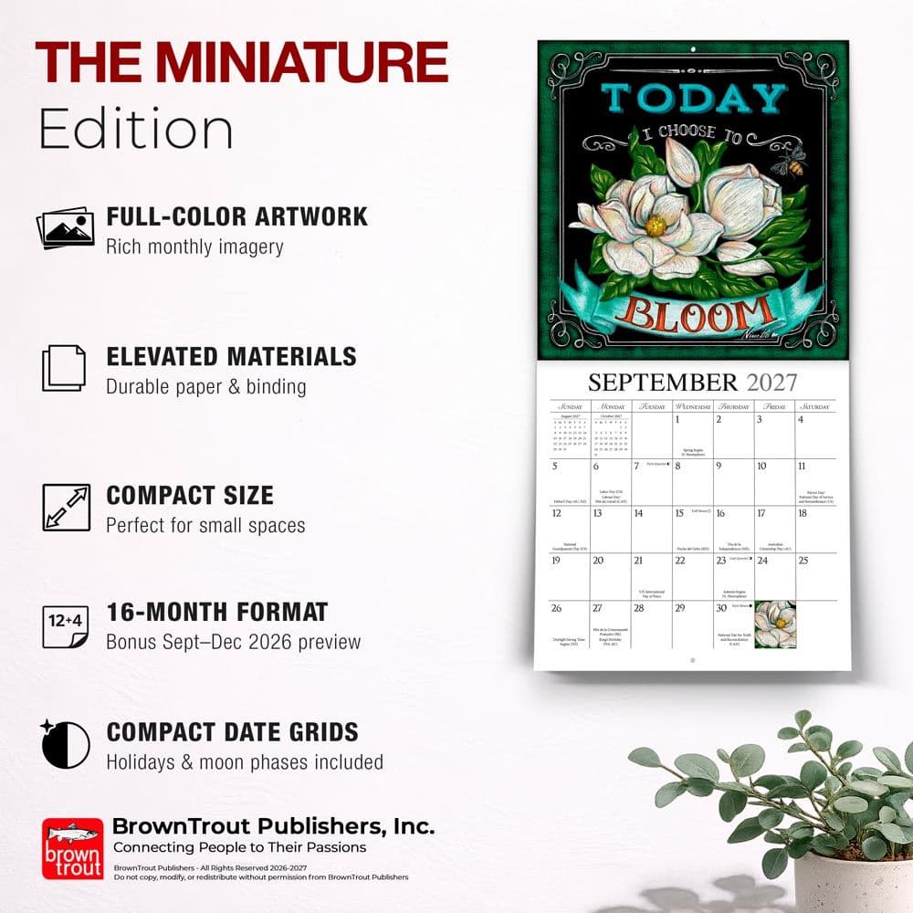 Grow Your Own Way 2027 Mini Wall Calendar Fifth Alternate Image