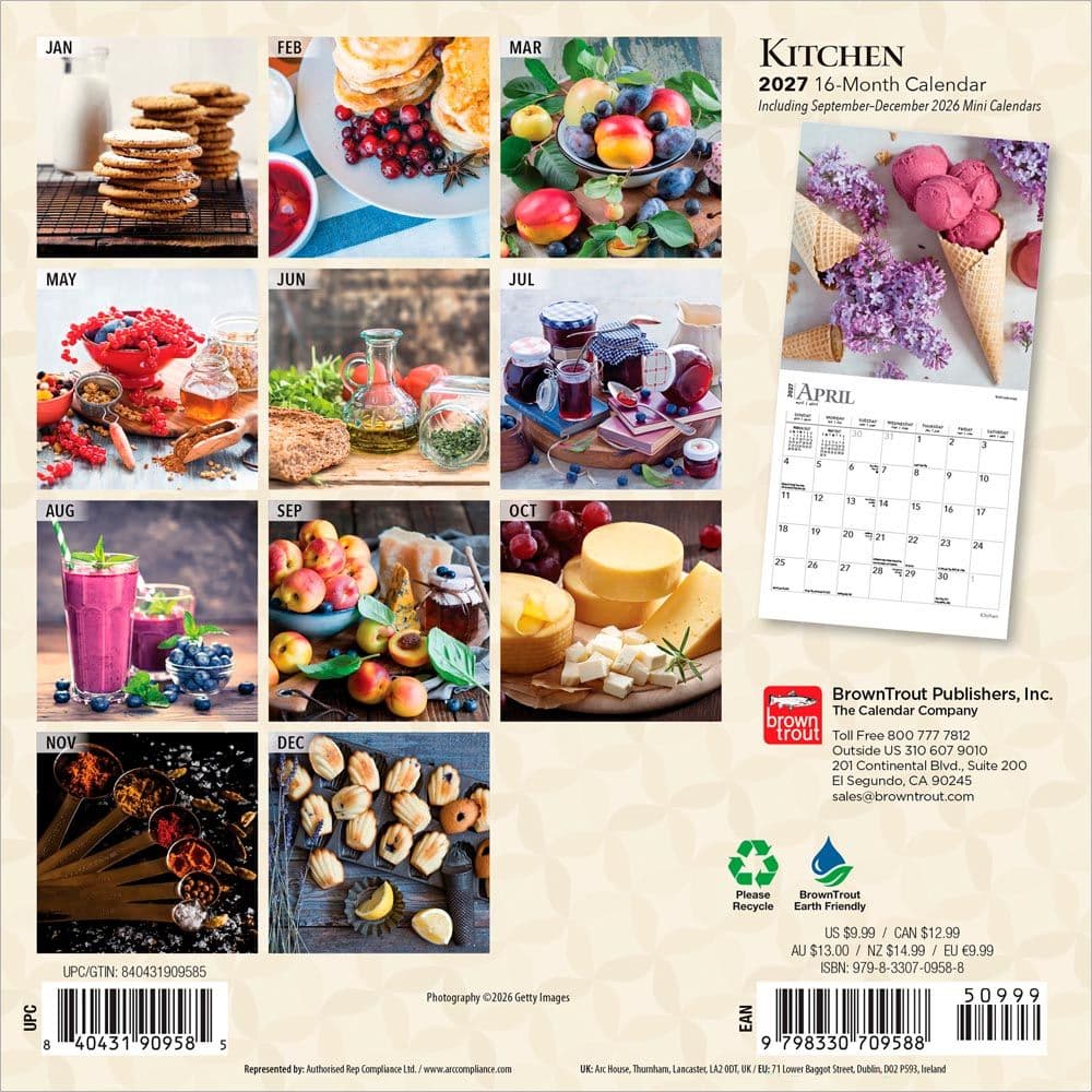 Kitchen 2027 Mini Wall Calendar First Alternate Image