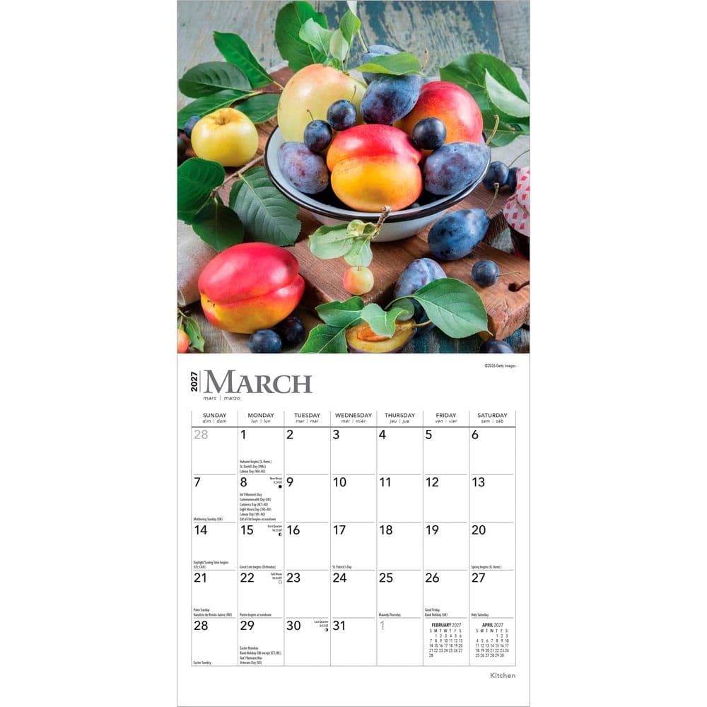 Kitchen 2027 Mini Wall Calendar Second Alternate Image