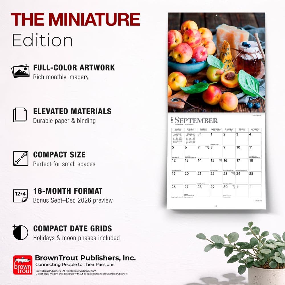 Kitchen 2027 Mini Wall Calendar Fifth Alternate Image