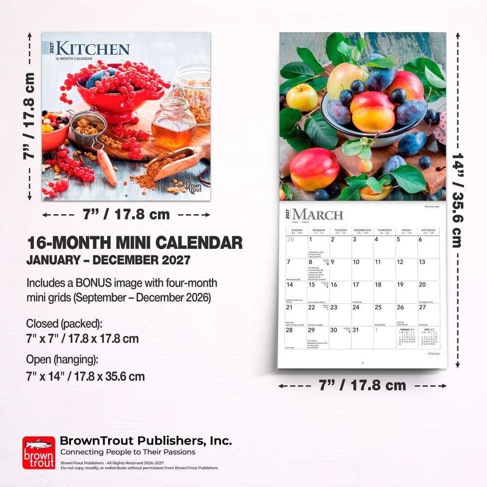 Kitchen 2027 Mini Wall Calendar Sixth Alternate Image