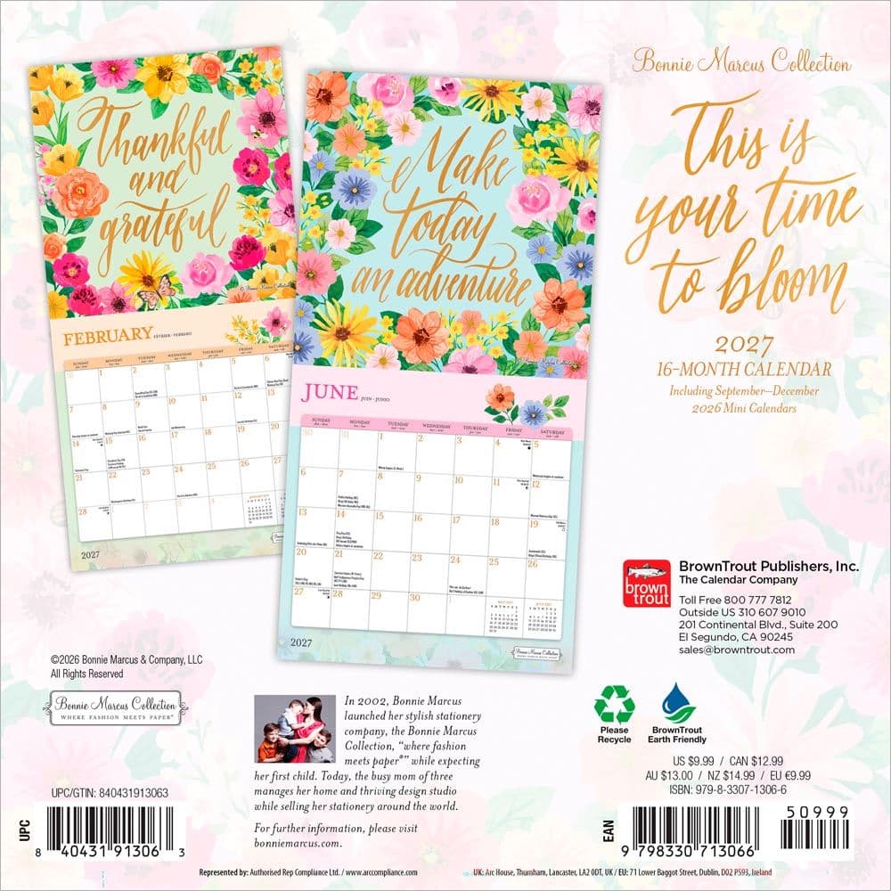 Bonnie Marcus 2027 Mini Wall Calendar First Alternate Image